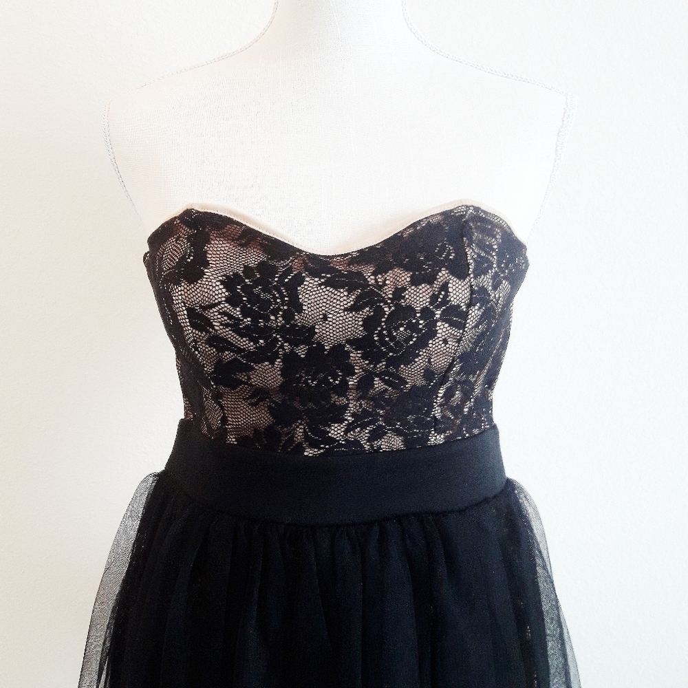 Strapless cocktail dress